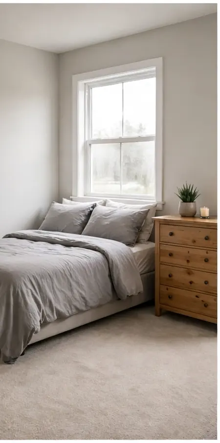 The same bedroom dry and restored